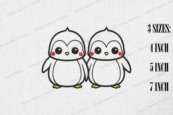 Cute Penguin Couple Valentine’s Day Design Review