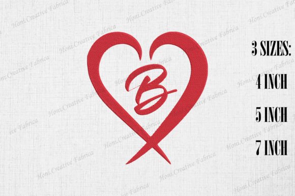Review: Letter B with Heart Valentine Design