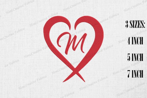 Review: Letter M with Heart Valentine’s Day Design