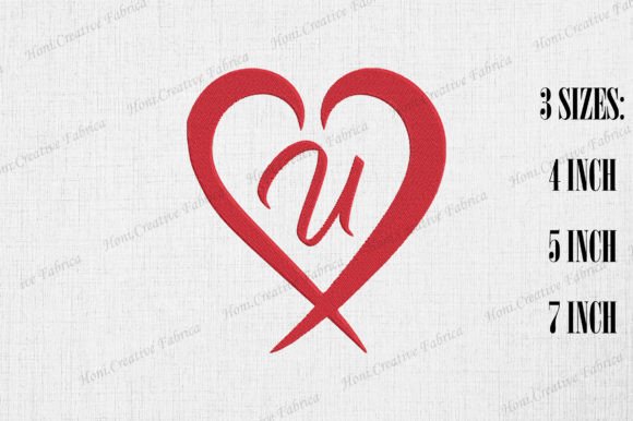 Review: Letter U with Heart Valentine’s Day Design