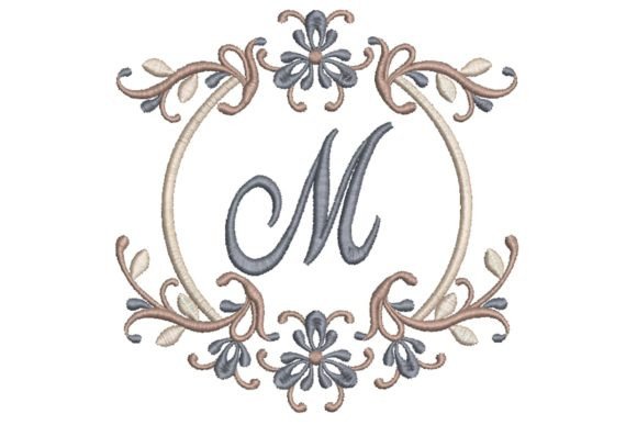 Review: Single Monogram in Frame Letter M for Apparel