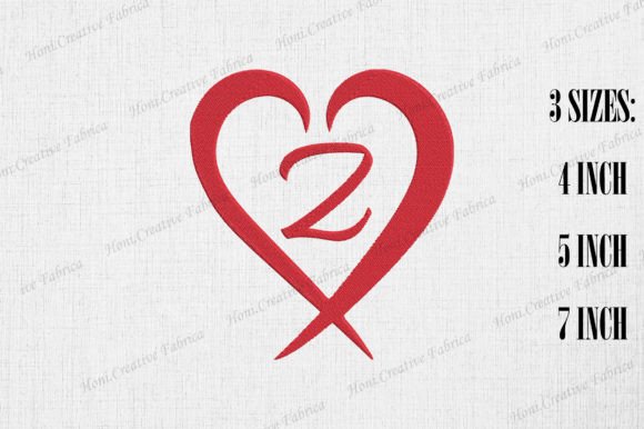 Reviewing Letter Z with Heart Valentine’s Day Design